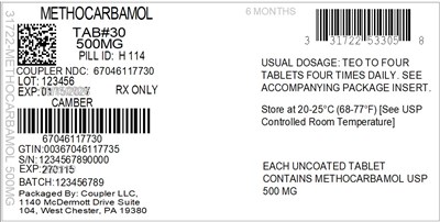Label (31722 533 05 Methocarbamol 500mg 67046 1177 30)